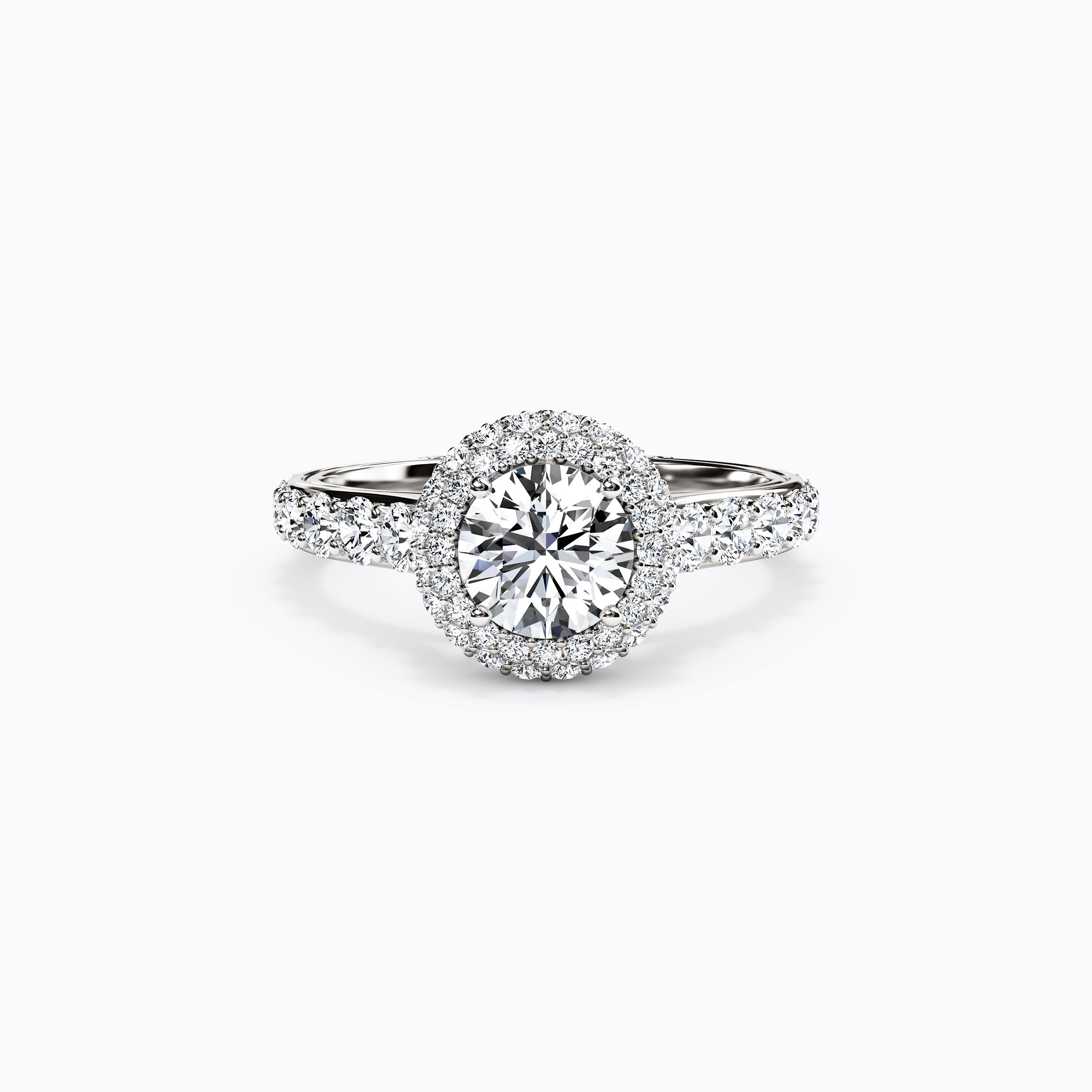 Halo Marielle Engagement Ring in 18K Gold