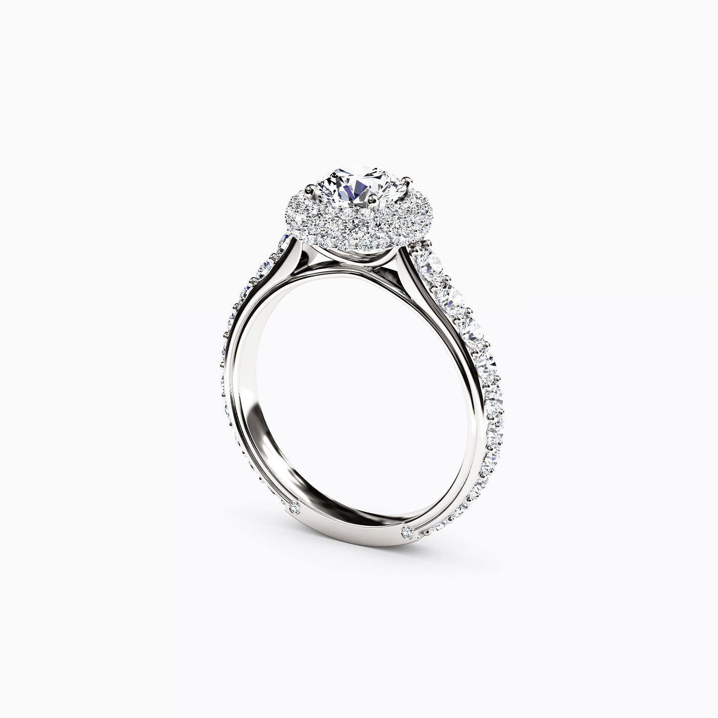 Halo Marielle Engagement Ring in 18K Gold