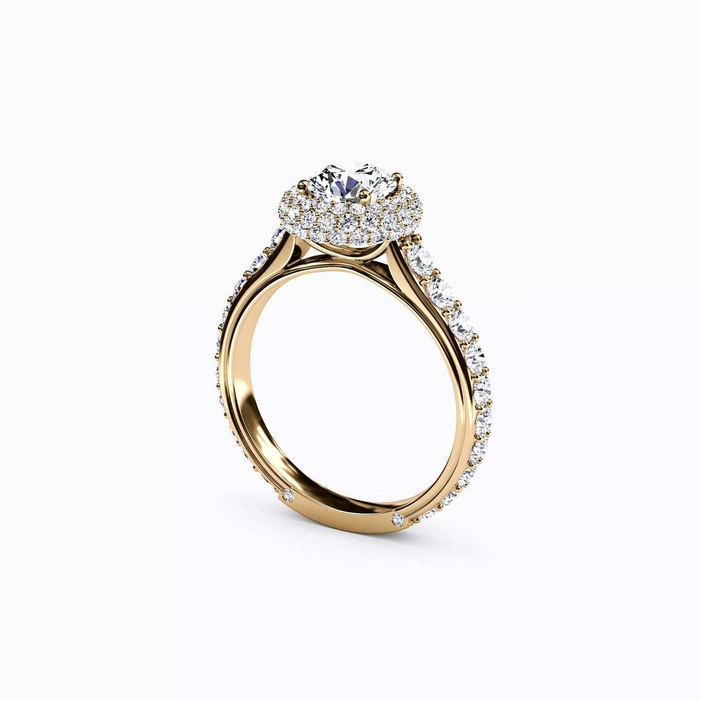 Halo Marielle Engagement Ring in 18K Gold
