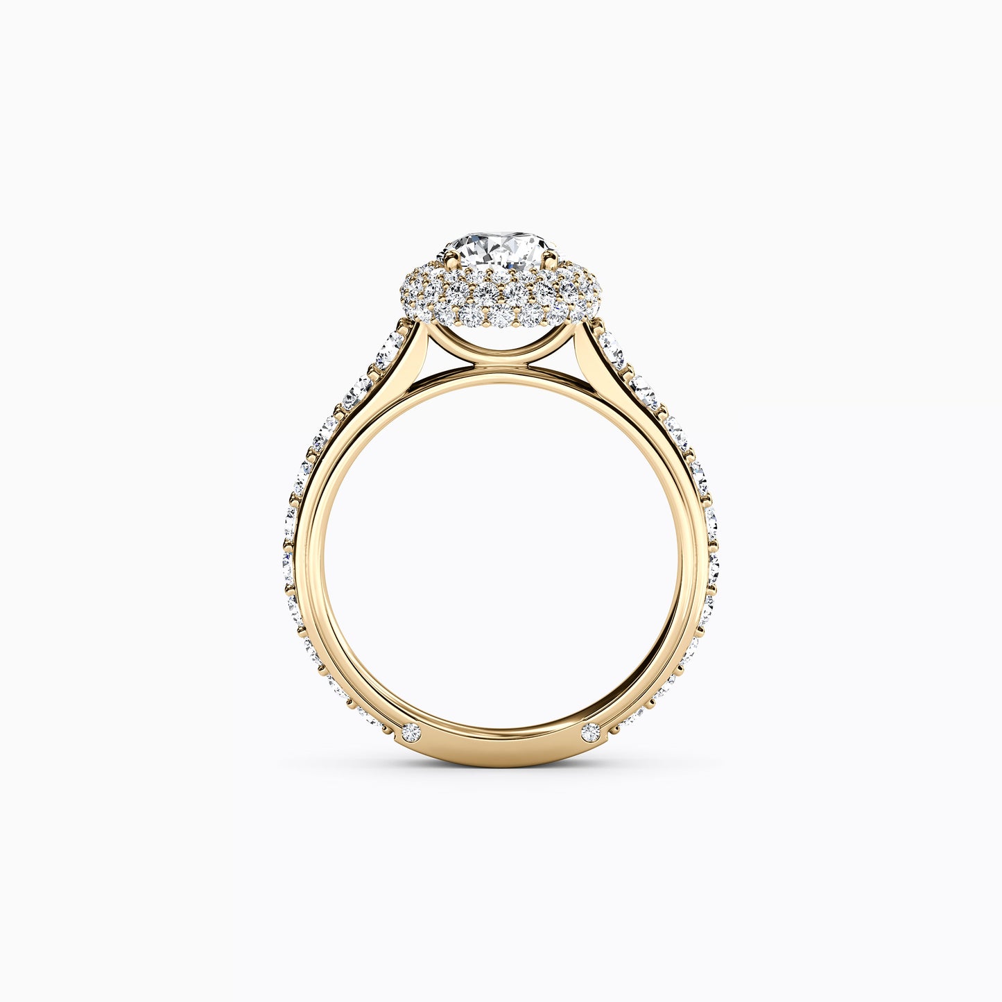 Halo Marielle Engagement Ring in 18K Gold