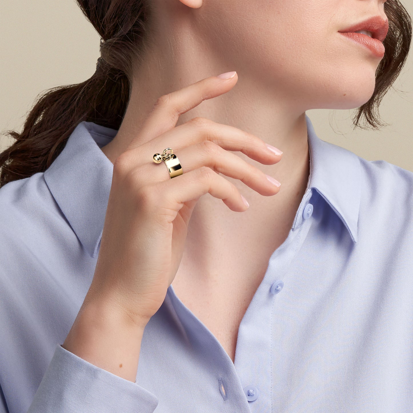Detachable Ball Charm in 14K Gold