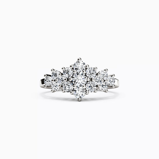 Diamonds Cluster Ring in 14K Gold