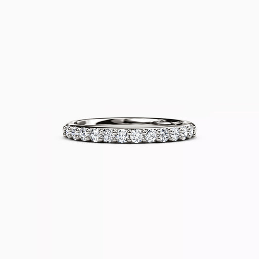 Diamond Shared Prong Wedding Band in 14K Gold